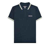 (3XL, Navy/White/Stone/Basil) Lambretta Mens SS25 Triple Tipped Polo Shirt