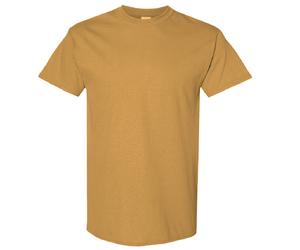 (3XL, Old Gold) Gildan Mens Heavy Cotton Short-Sleeved T-Shirt