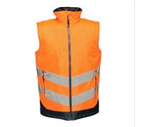 Regatta TRA840 5LV95 Professional Hi-Vis Body warmer, Orange/Navy, XXXL