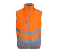 (3XL, Orange) Regatta Mens Thermal Two Tone Hi-Vis Vest