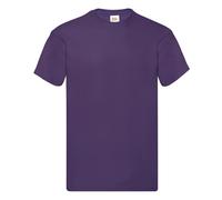 (3XL, Purple) Fruit Of The Loom Mens Original Short Sleeve T-Shirt