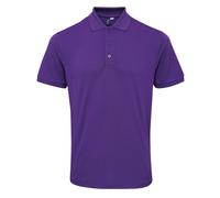 (3XL, Purple) Premier Mens Coolchecker Plus Pique Polo With CoolPlus
