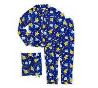(3XL R, Blue) Care Bears Womens/Ladies Retro Long Pyjama Set