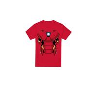 (3XL, Red) Iron Man Mens Costume T-Shirt