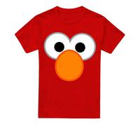 (3XL, Red) Sesame Street Unisex Adult Elmo Eyes Heather T-Shirt
