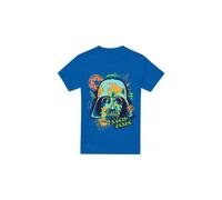 (3XL, Royal Blue) Star Wars Mens 90s Darth Vader T-Shirt