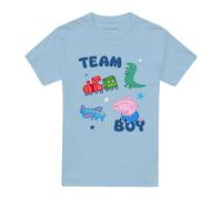 (3XL, Sky Blue) Peppa Pig Unisex Adult Team Boy George Pig Icons T-Shirt
