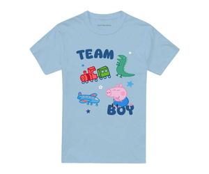 (3XL, Sky Blue) Peppa Pig Unisex Adult Team Boy George Pig Icons T-Shirt