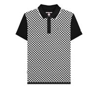 (3XL, Stone) Lambretta Mens AW25 Checked Polo Shirt
