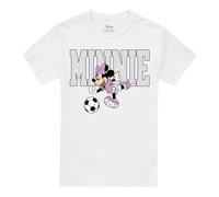 (3XL, White) Disney Unisex Adult Kick Minnie Mouse Football T-Shirt
