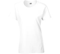 (3XL, White) Gildan Ladies/Womens Heavy Cotton Missy Fit Short Sleeve T-Shirt