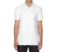 (3XL, White) Gildan Unisex Adult Softstyle Polo Shirt
