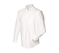 Henbury Mens Long Sleeve Classic Oxford Work Shirt 8 Colours / N/A N/A RW637
