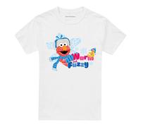 (3XL, White) Sesame Street Unisex Adult Warm And Fuzzy Holiday T-Shirt