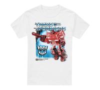 (3XL, White) Transformers Mens Optimus Prime Box 40th T-Shirt
