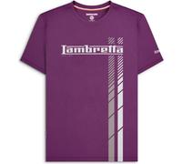 (3XL, Winter Bloom) Lambretta Mens Fade Racing Stripe Short Sleeve T-Shirt