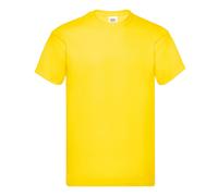 (3XL, Yellow) Fruit of the Loom Mens Original Heather T-Shirt