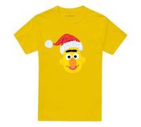 (3XL, Yellow) Sesame Street Unisex Adult Bert Scribble Christmas T-Shirt