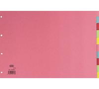 3xLandscape 10 Part Dividers, 160 GSM Manilla, Assorted