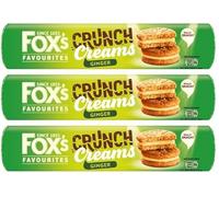 3XS Retail Limited Fox's Ginger Crunch Creams Biscuits 200g (3 Packs)
