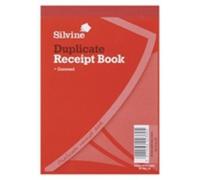 3xSilvine Duplicate Cash Receipt Book Gummed 50 Sheets (230)