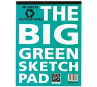 3xSilvine the big green recycled sketch pad 40 sheet
