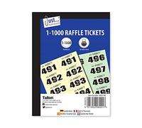 3xStationery cloakroom and raffle tickets 1-1000