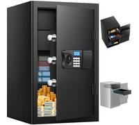 4.0 Cuft Extra Large Fireproof Home Document Safe Box With【2024NEW Removable Drawer】, Programmable Keypad, Smart Alert, Security Digital Home Fire Safe Box For Office Money Jewelry Valuables