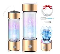 4.0 Upgrade Hydrogen Water Bottle with Brush【NO.1 Double Hydrogen Content】Hydrogen Water Bottle with 2025 Advanced SPE PEM Technique, Improve Water in 3 Min for Home