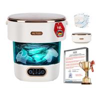 4.0 Upgraded portable washing machine 16L Folding Washing Machine [SGS certified German high-efficiency motor] [UV-C blue light cleaning% 99]Suitable for hotels, households, and apartment scenarios