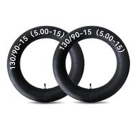 4.00/5.00-15 Inner Tubes 130/90-15 with TR4 Straight Valve Stem for 4.00-15 5.00-15 5.10-15 Farm Tractor Implement Tire Tubes - 2 Pcs