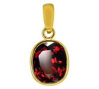 4.00 Ratti / 3.00 Carat Hessonite Garnet Stone Ashtdhatu Gold Plated Pendant Original And Certified By Wtgtl Natural Gomed Gemstone Unheated And Untreated For Astrological Purpose-B08VF9K5DD