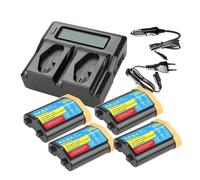4.0Ah EN-EL18D Camera Rechargea Battery，Compatible For Nikon，For Z9 D6 D5 D4S D800 D810 D850 D500 MB-D17 MB-D18 Charger Pack Grip(4BatteryWithCharger)
