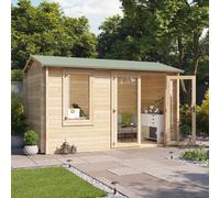 4.0m x 2.5m Log Cabin - BillyOh Devon Log Cabin - 44mm Tongue & Groove Wooden Garden Building