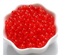 4.0mm 6mm 8mm 10mm Transparent Acrylic Spacer Beads Mixed Round Loose Beads for Jewelry Making DIY Bracelet Necklace Bead-red-4.0mm 200pcs