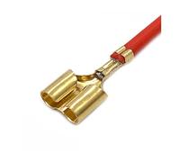 4.0mm Car Mating Pin Bullet Splice Crimp Terminal Wire Double Orifice Compatible With Elcetric Plug Loose Auto Connector With Cable DJ222-4A(10 Pcs)