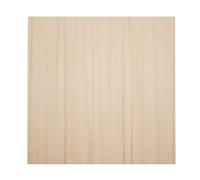 4 1/2"W x 4 1/2"H x 7/8"P Americraft Solid Hardwood Stain Grade Standard Smooth Rosette with Squared Edge, Alder