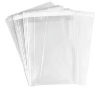 4-1/2 x 6-1/2 Inch Clear Cellophane Cello Bags-Fits A4 Envelope 4X6 Prints Photos Cards Candy Treats Cookie Clear Plastic Sleeves-150 Pcs