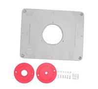 4-1/64 Inch Aluminium Alloy Router Table Insert Plate, Woodworking Trimming Machine Tool, Precision Cutting Template with Insert Rings for Bosch1617, 690 890, 618 3 Series, Include