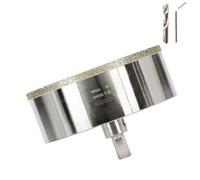 4-1/8 Inch 105mm Tile Hole Cutter Drill Bit Diamond Metal Hole Saw with Center Pilot Drill - Diamond-Coated for Marble, Granite, Ceramics, Porcelain Tiles, Glass