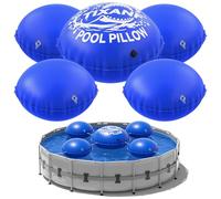 4+1 Combined Winter Pool Pillow,Thickened Flexible and Durable PVC Pool Pillows for Above Ground Pools,Swimming Pool Closing Winter Kit,Rope and Patch Included,Round(4 Pcs 3Ft +1 Pcs 4Ft)