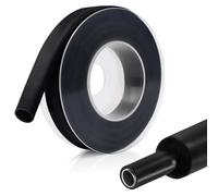 4:1 Heat Shrink Tubing,Black Heat Shrink Sleeving,Adhesive-Lined Heat Shrink Tube,Waterproof Heat Shrinkable Tube,for Electrical Insulation,Wrap Cable,Repairs,Wire Connectors(6mm x 2m)