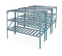 4' 1" Lacewing™ Traditional 3 Tier Greenhouse Staging