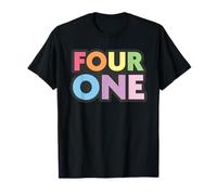 4 1 Meme Funny Four One Saying Color Lt Rainbow T-Shirt