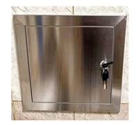 4 10 16 30 in Stainless Steel Access Door with Lock & Key, Universal Access Panel for Wall/Ceiling, Concealed Wiring Wall Hole Cover Plate for Outdoor BBQ Island(41x71cm/16x28)