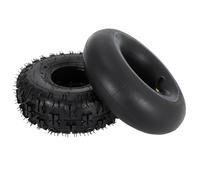 4.10/3.50-4 Tyre and Tube,RUTU Sack Truck Wheels 260X85 mm Replacement Pneumatic Tyres for Garden Trolly Trolley Wheelbarrow