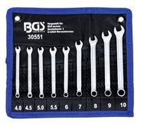 4-10 mm flat-ring spanners, 9-piece set, precision-grade, BGS-Germany