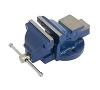 4" / 100 mm Cast Iron Fixed Base Bench Vice - Heavy Duty