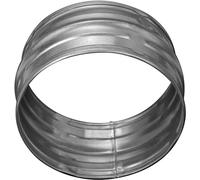 4" / 100 mm Couplings for Ducts Without Gaskets - Metal Vent Connector - Galvanized Pipe Connection - Dryer Vent Coupler - Rigid Metal Hose Extension
