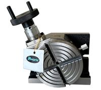 4" (100 mm) Quality Regular Rotary Table for Milling Machines - Horizontal & Vertical Use | 1:36 Worm Gear | Cast Iron 4-Slot Precision Table